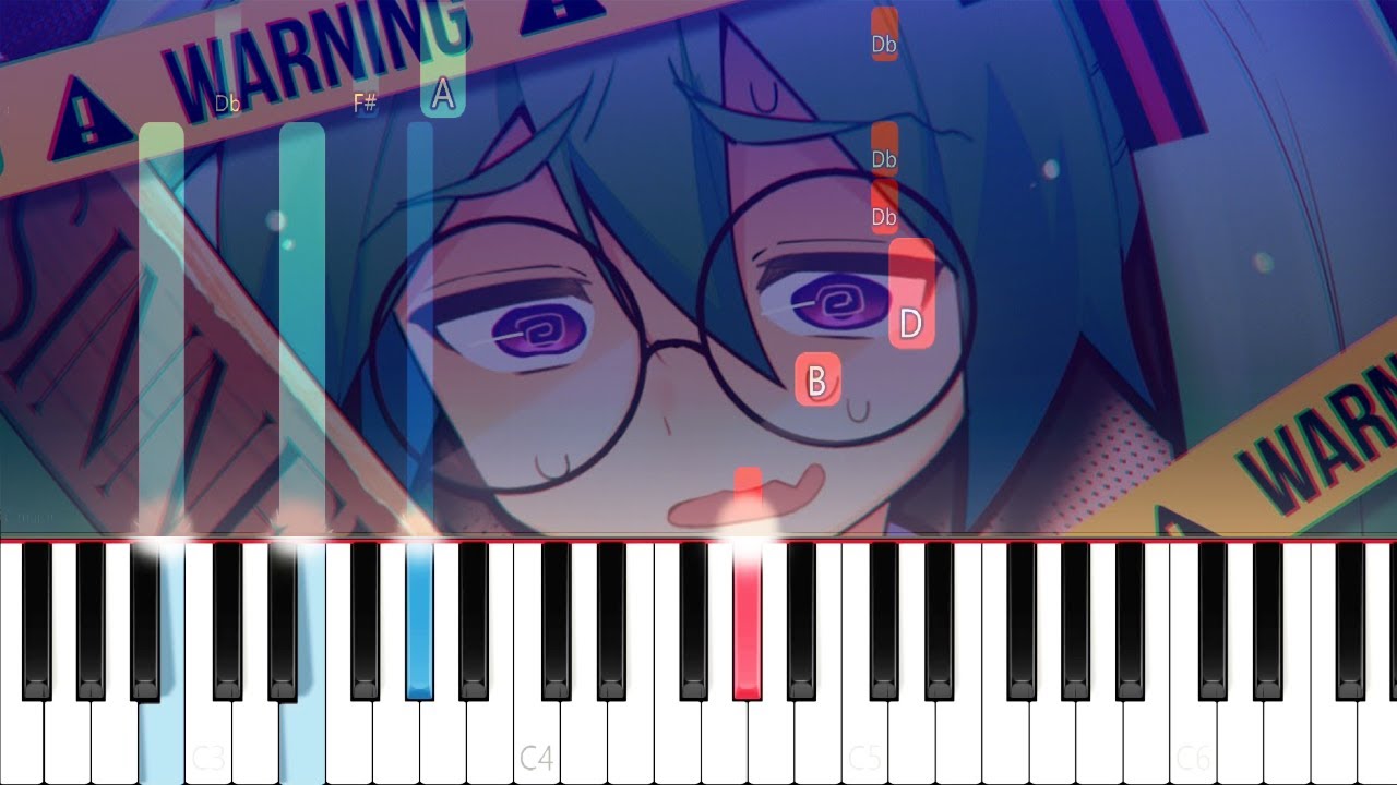 SAWTOWNE - Confessions of a Rotten Girl ft. Hatsune Miku (Piano Tutorial)
