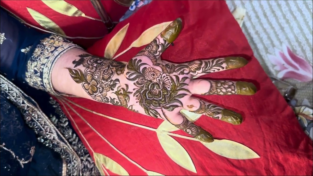 Front hand beautiful mehindi design ❤️❤️❤️❤️#mehrajmehindidesign  #mehrajkhan #likeandsubscribe 