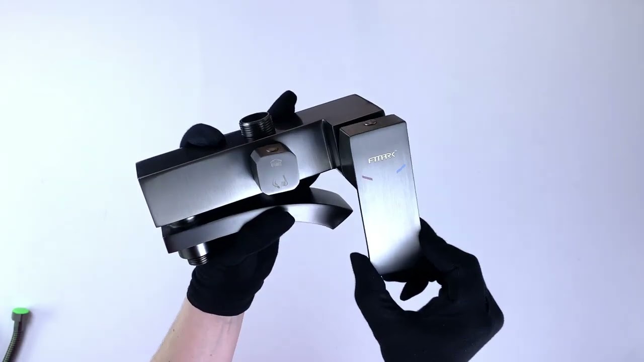 Душевая стойка Fmark FS8645-1Q графит/вороненая сталь