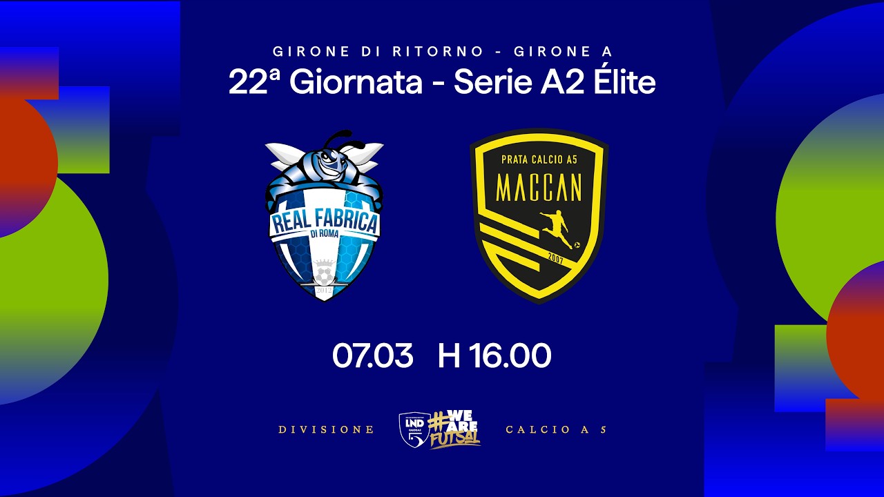 Real Fabrica-Maccan Prata | 22ª giornata | Serie A2 Élite 2025/2026 - Girone A