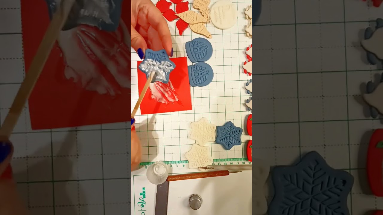 Tutorial Fiocchi di Neve Tecnica Ceramica in Pasta Polimerica| Polymer Clay Cutters archideeshop