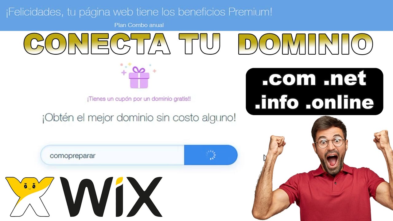 🔥  COMO COMPRAR Y CONECTAR TU DOMINIO PERSONALIZADO EN WIX - TUTORIAL PASO A PASO ✔️