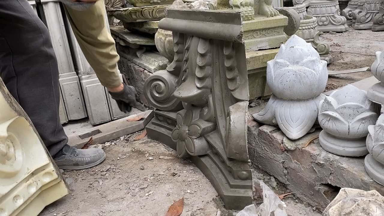 how to mold your home decor details from sand and cement