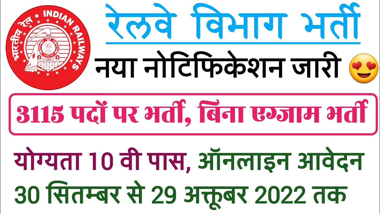 Railway New Notification 2022 | Eastern Railway New Vacancy | Full Analysis | Tilok Study Center