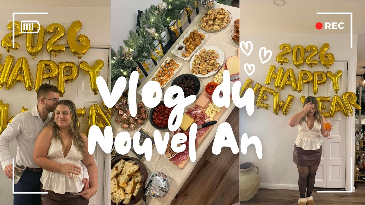 Vlog de notre party du Nouvel An + Journée reset 🪩✨