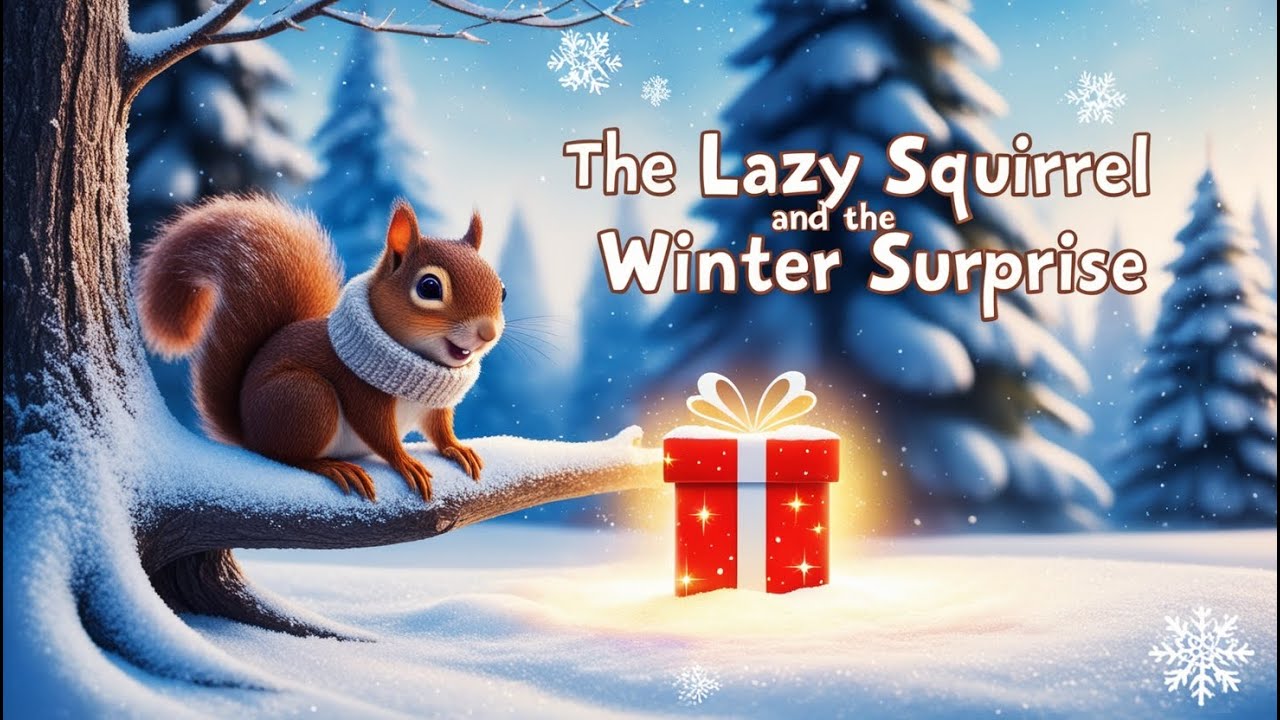The Lazy Squirrel and the Winter Surprise | Animals Adventure Story | Bedtime Stories For Children