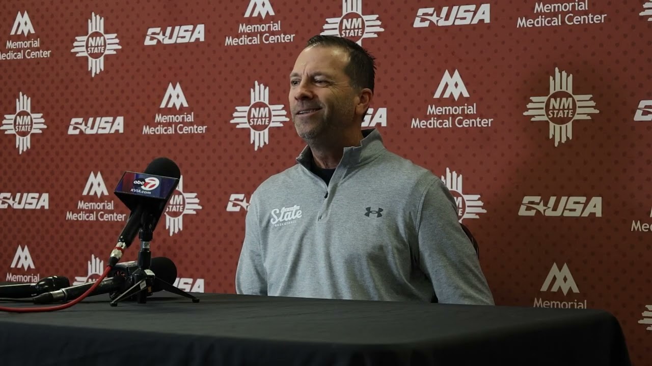 NM State Men's Basketball Presser Mar. 2