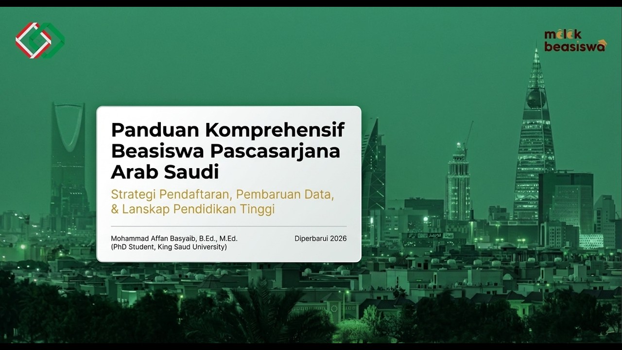 2026 - Webinar Akbar Beasiswa Kerajaan Arab Saudi (S1/S2/S3) by Melek Beasiswa