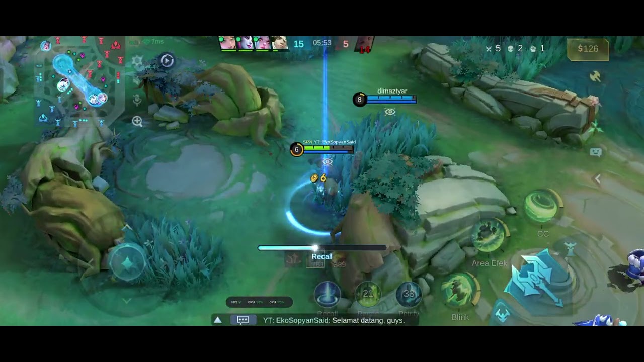 Mobile Legends Bang Bang Akai roam game play 3