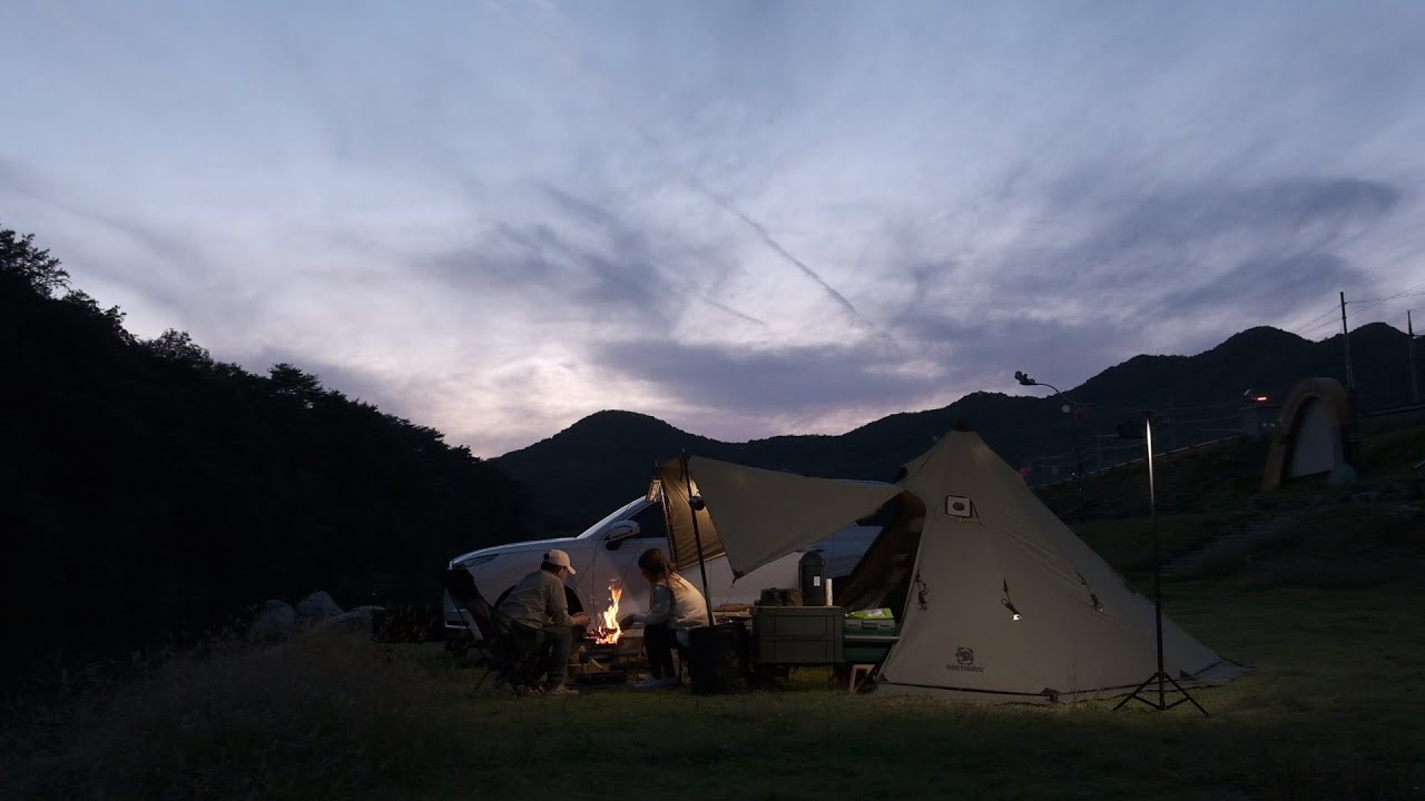 노지캠핑 화장실, 쓰레기, 재 뒷처리 어떻게 해요? | 부시 느낌 물씬 나는 원티그리스(OneTigris Northgaze) T/C 원폴텐트
