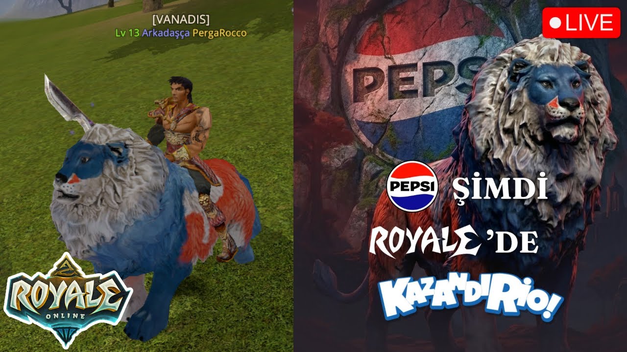 Royale Online - Yeni Gelen Binek Pepsi Aslan Bineği! EFSANE BİNEK #royaleonline #royale2