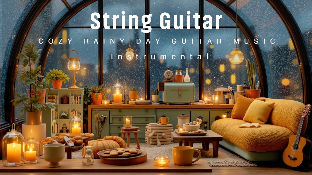 Soft Acoustic Guitar Morning & Cozy Rainy Day Guitar Music ~ Peaceful Slow Instrumental Songs