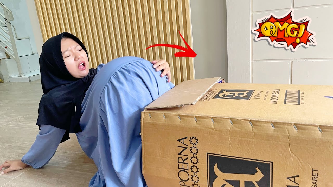 Drama Lucu !! Masuk Kotak Kardus Ajaib Tiba2 Jadi Hamil 😱⁉️