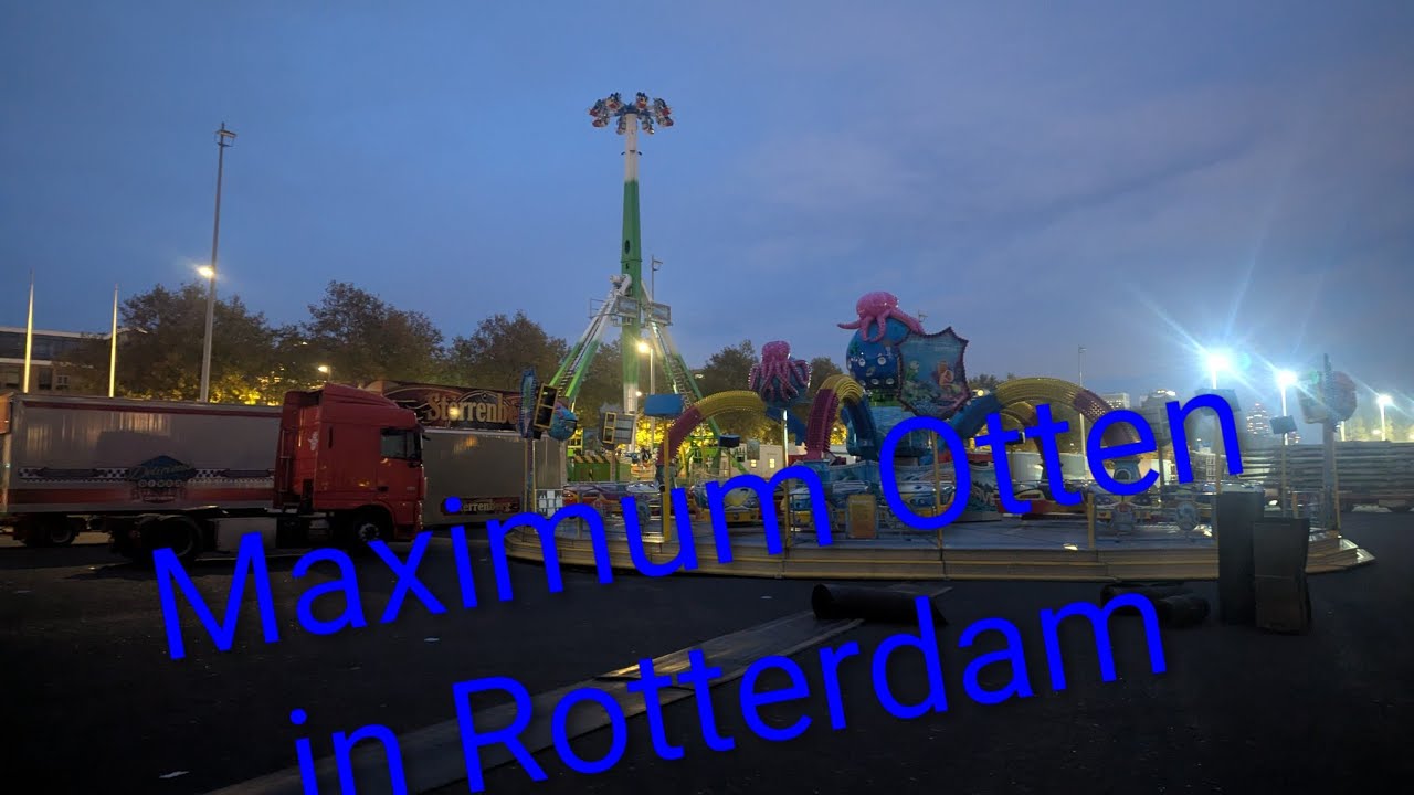 Opbouw najaar kermis schiehaven Rotterdam