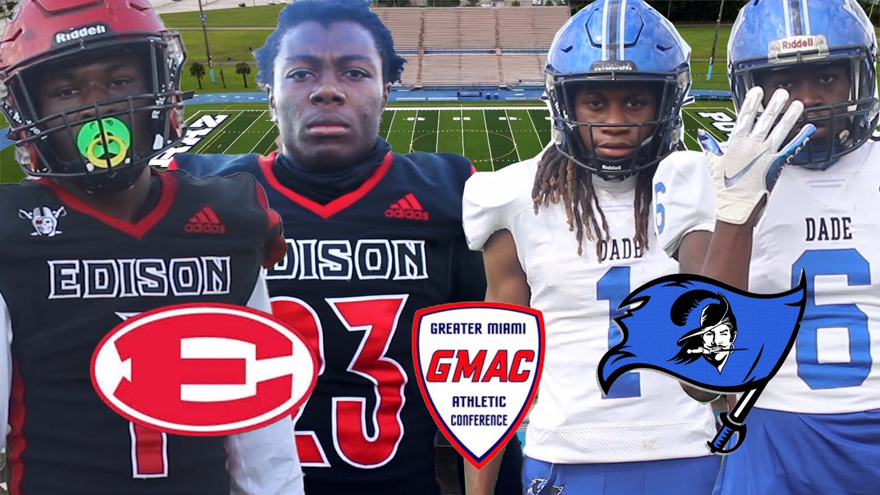 Tough Battle At The Mecca ⚔️GMAC Championship Series Miami Edison Vs South Dade 🏈🔥