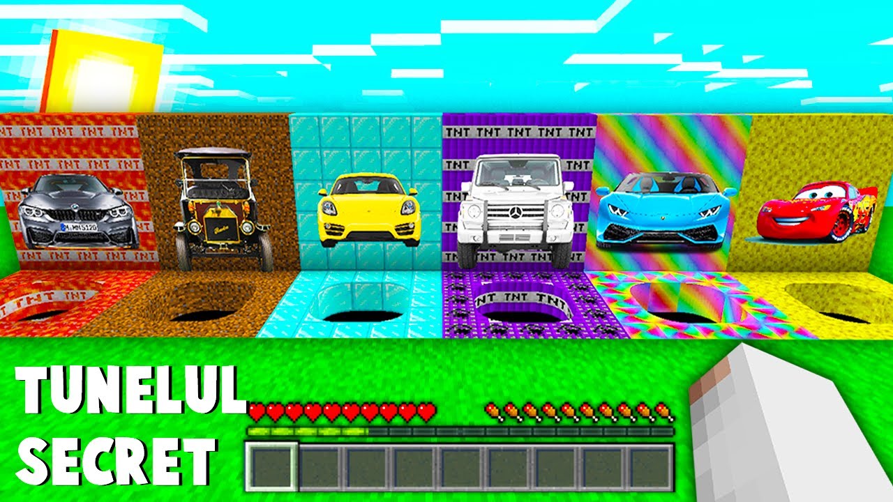 Am Gasit UN TUNEL SECRET cu MASINI in MINECRAFT