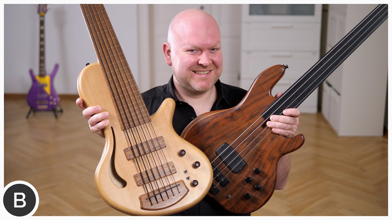МОИ БЕЗЛАДОВЫЕ БАСЫ! | Gregor's Basses #2