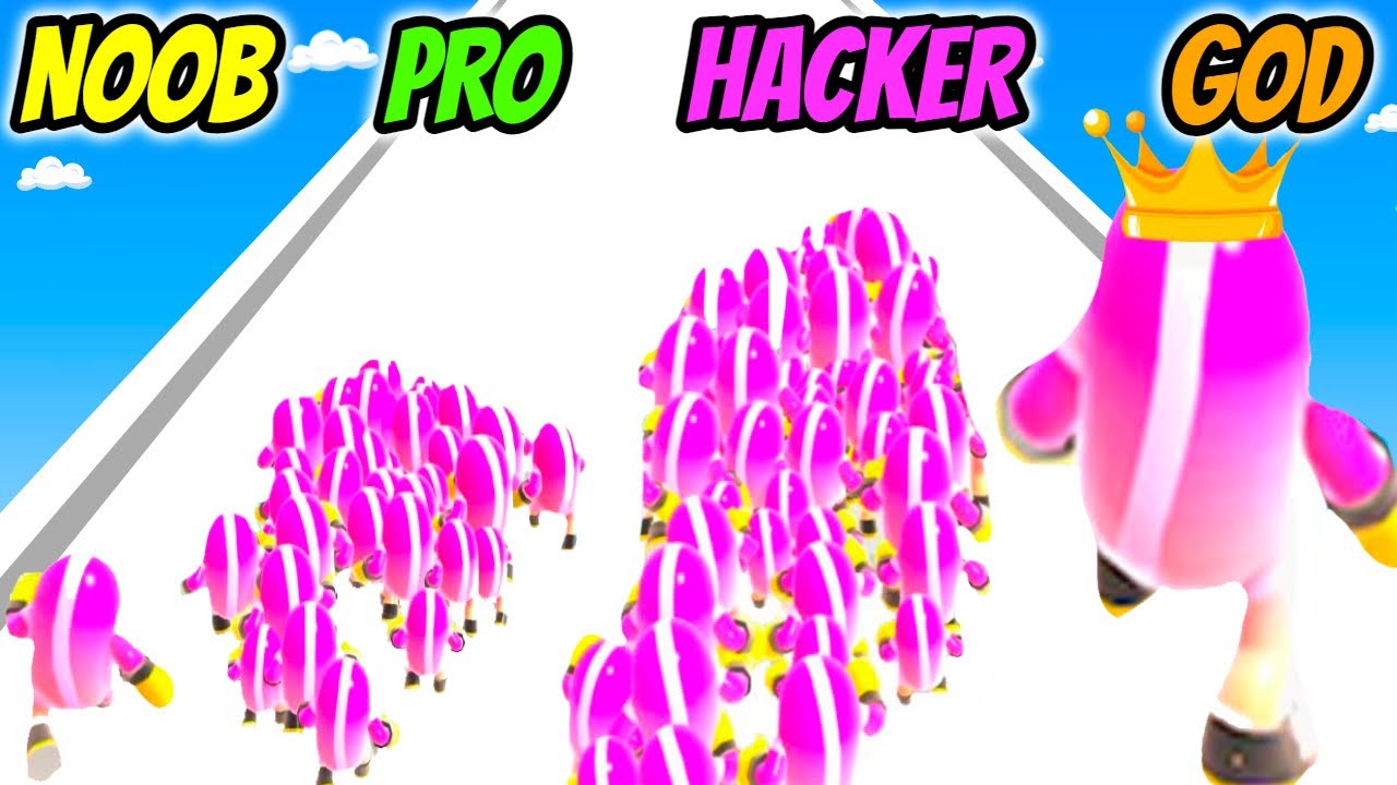 NOOB vs PRO vs HACKER vs GOD - Gang Run!