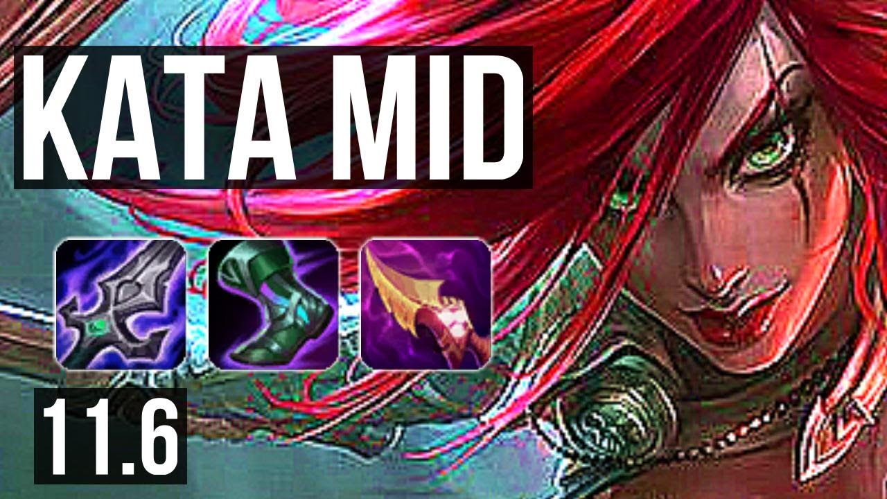 KATARINA vs AKALI (MID) | 71% winrate, Quadra, Legendary, 1.4M mastery, 16/2/0 | EUW Diamond | v11.6