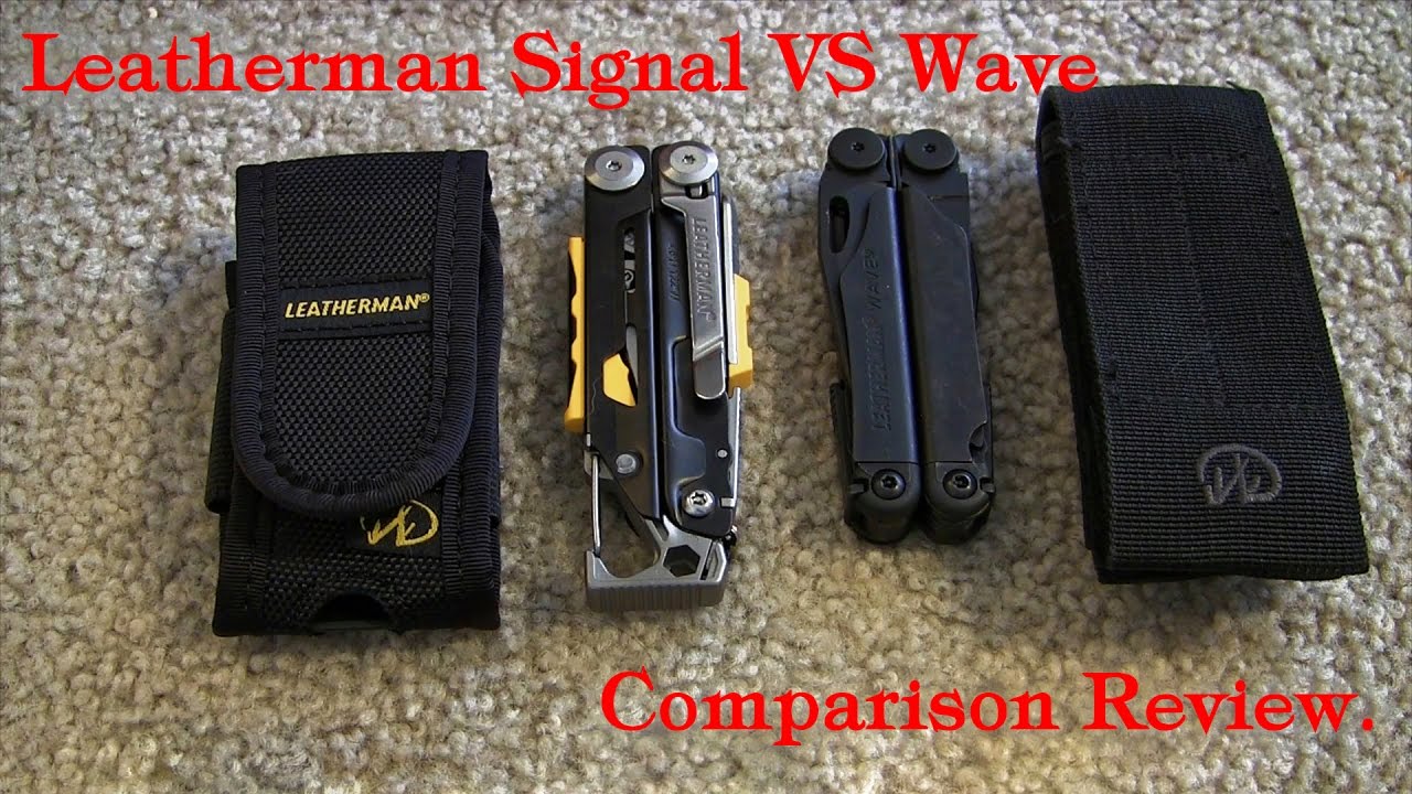レザーマン シグナルとウェーブの比較 / Leatherman Signal and Wave side by side comparison
