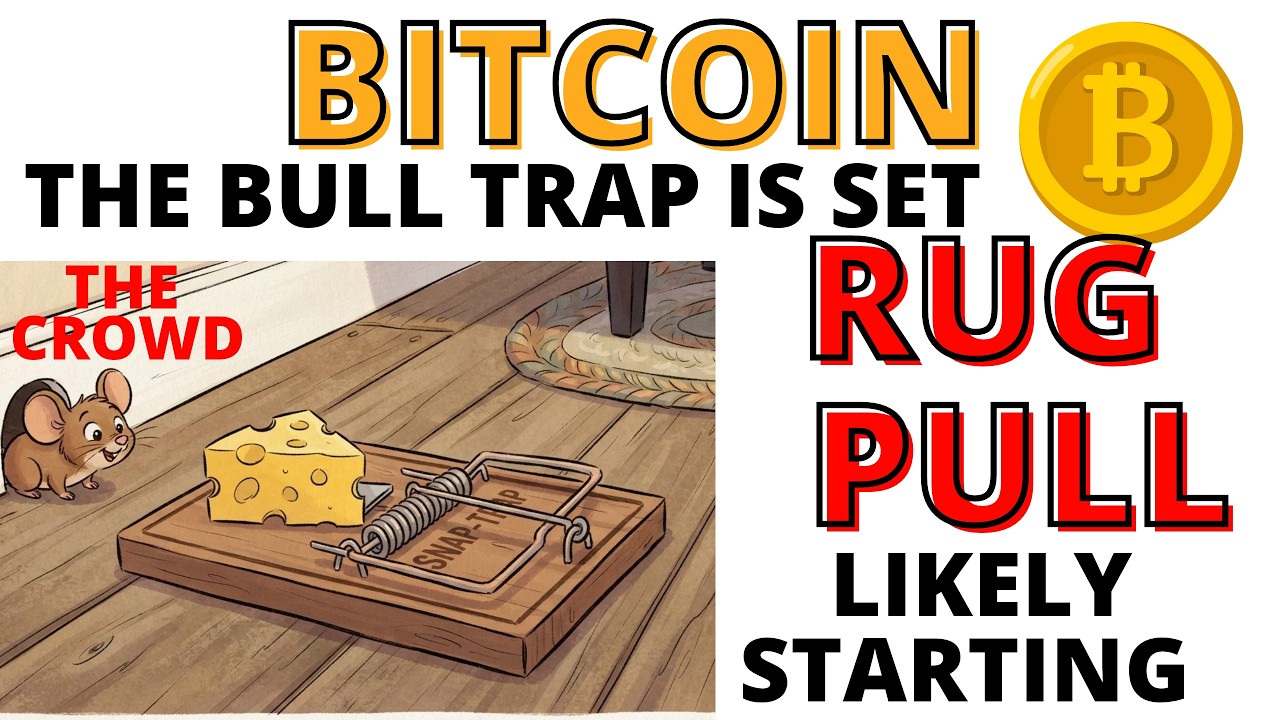 🪤🪤 BITCOIN RUG PULL: 🪤 🪤 Бычья мышеловка захлопнулась, и похоже, что начинается обвал BTC