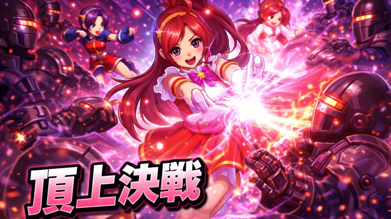 【頂上決戦】アテナ無双！必殺技で敵壊滅【KOF98UMOL】選択不可モード