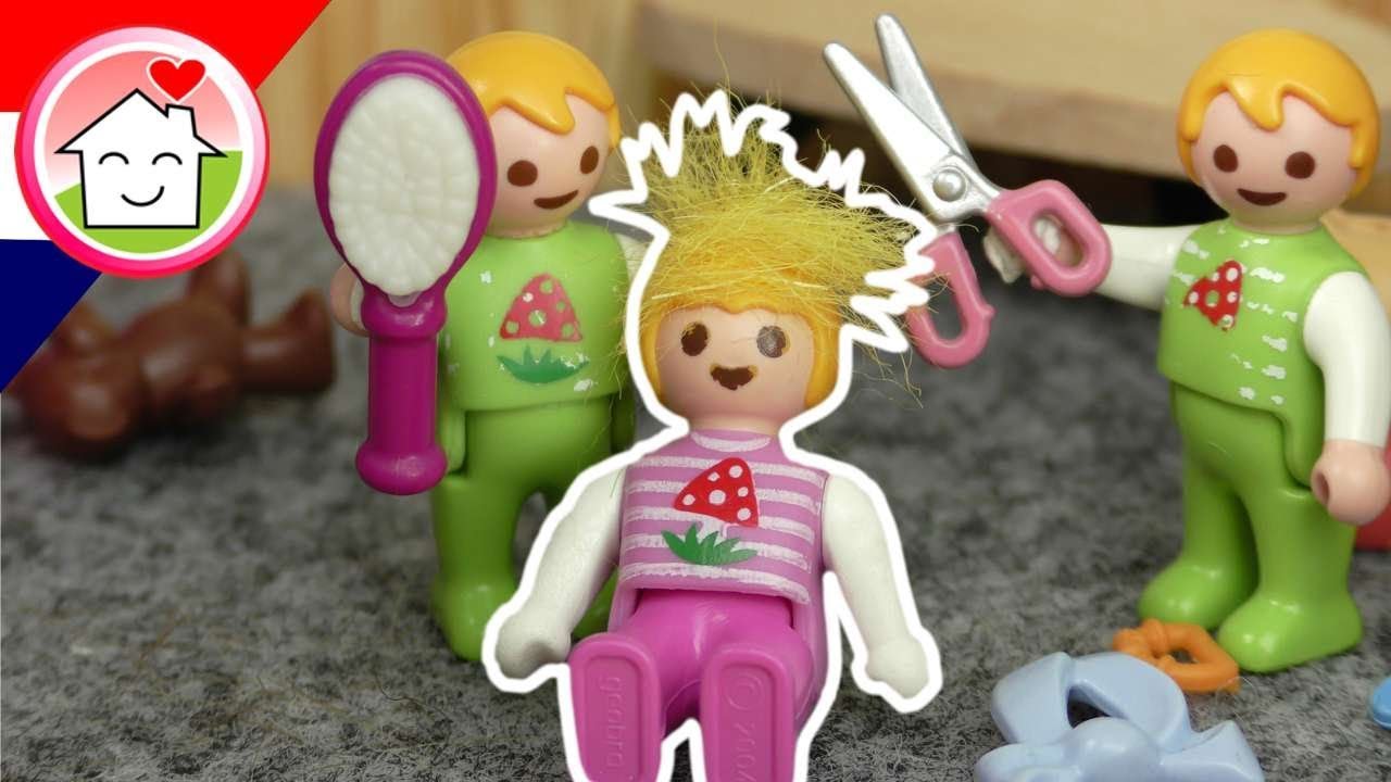 Playmobil filmpje Nederlands Mia's nieuwe kapsel - Familie Huizer