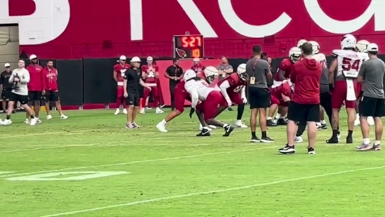 PADS COME ON for First Time During Arizona Cardinals Training Camp