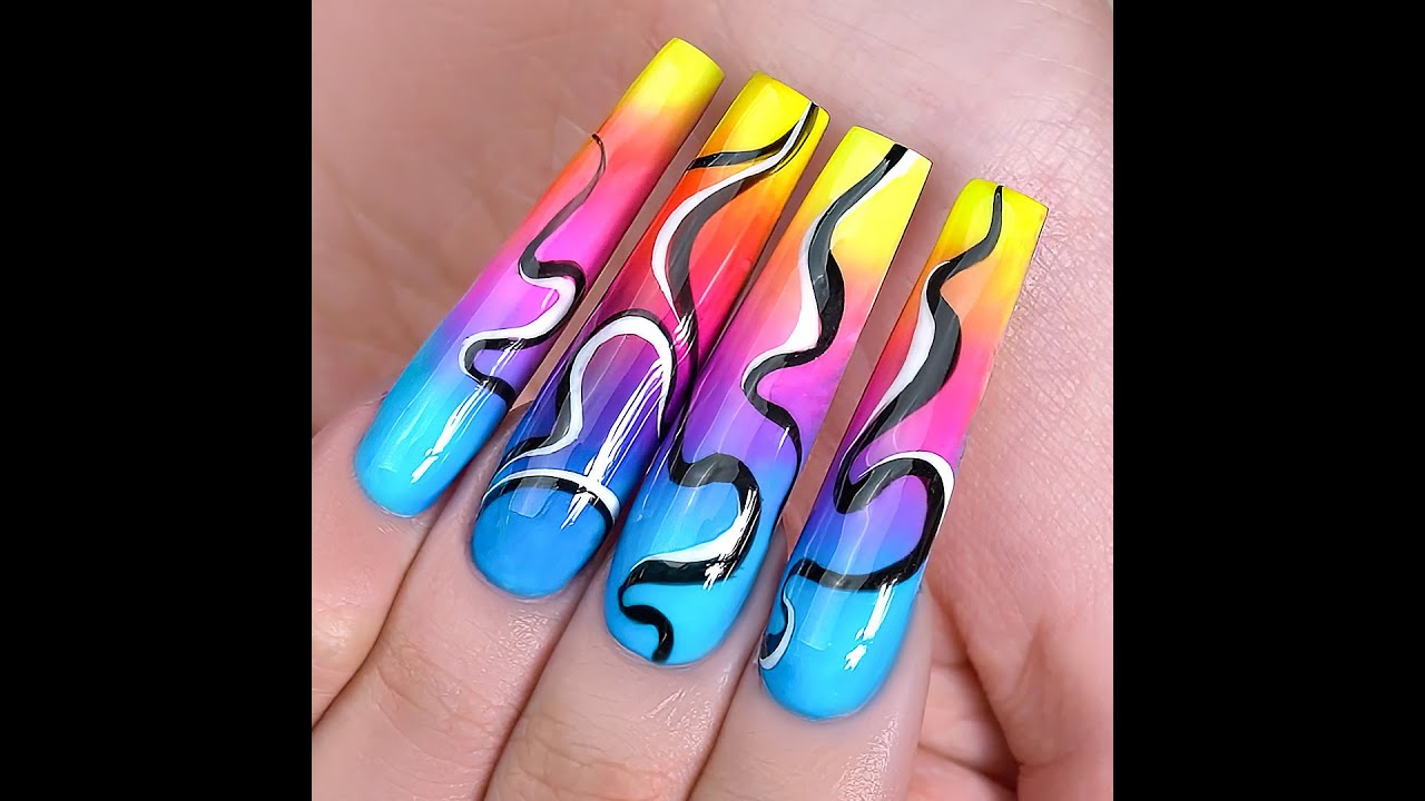 Nail Art Designs | Gel Color & Chrome #Shorts