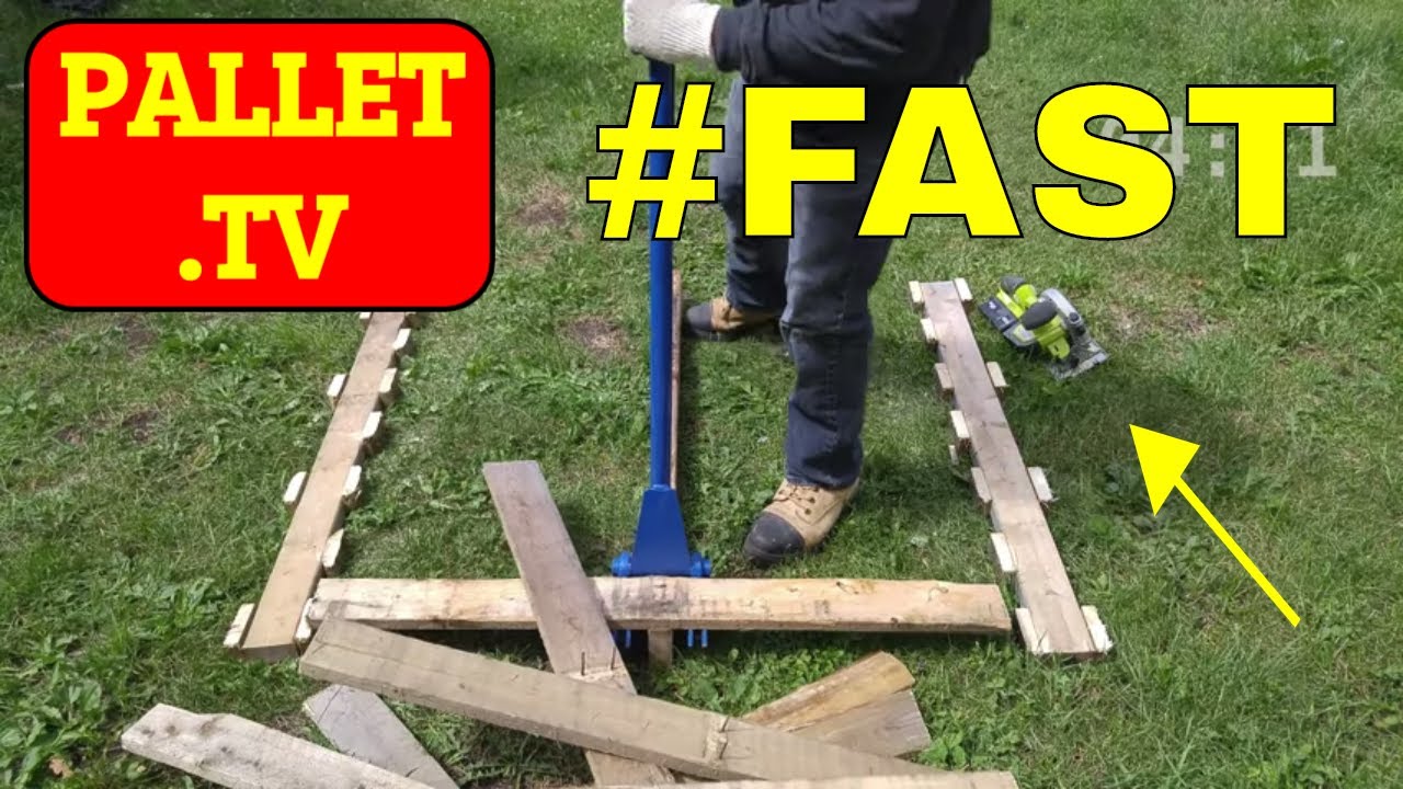 How to Dismantle Wood Pallets Fast using this Hybrid Technique