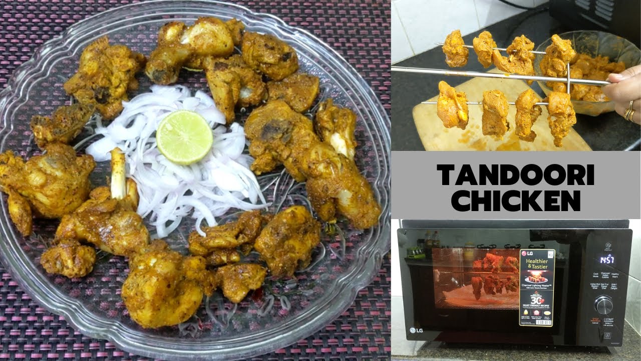 Tandoori chicken Recipe Microwave Oven | LG MJEN326SF | Chicken Tandoori in LG Oven | Grill Chicken