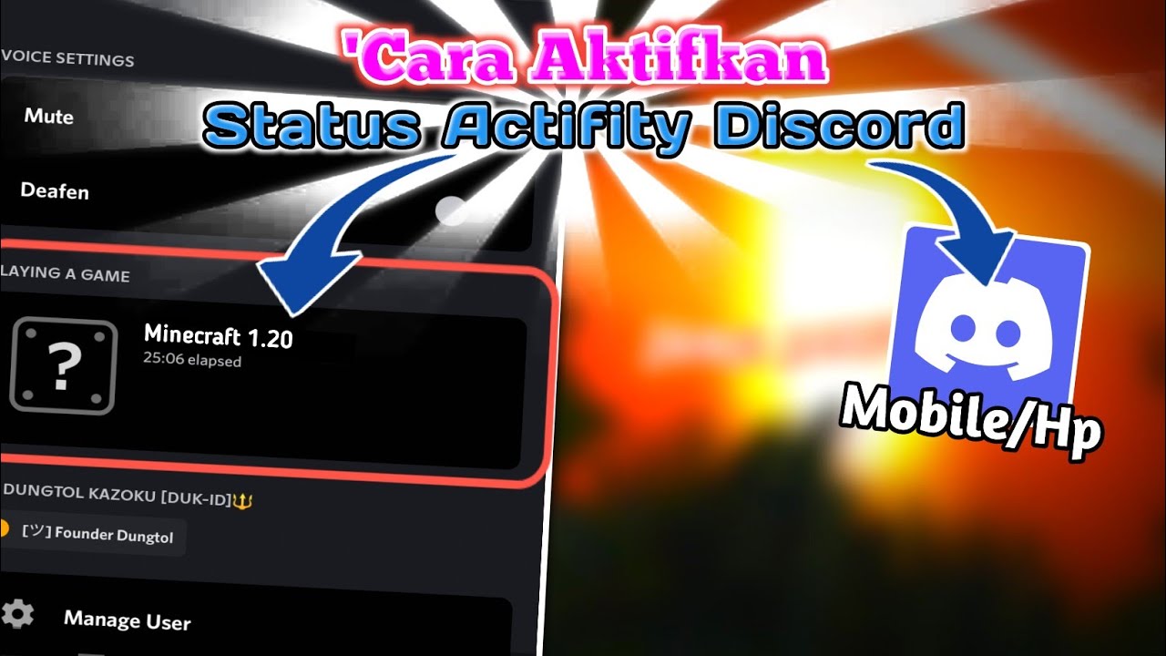 How to Enable Actifity Status on Discord Android