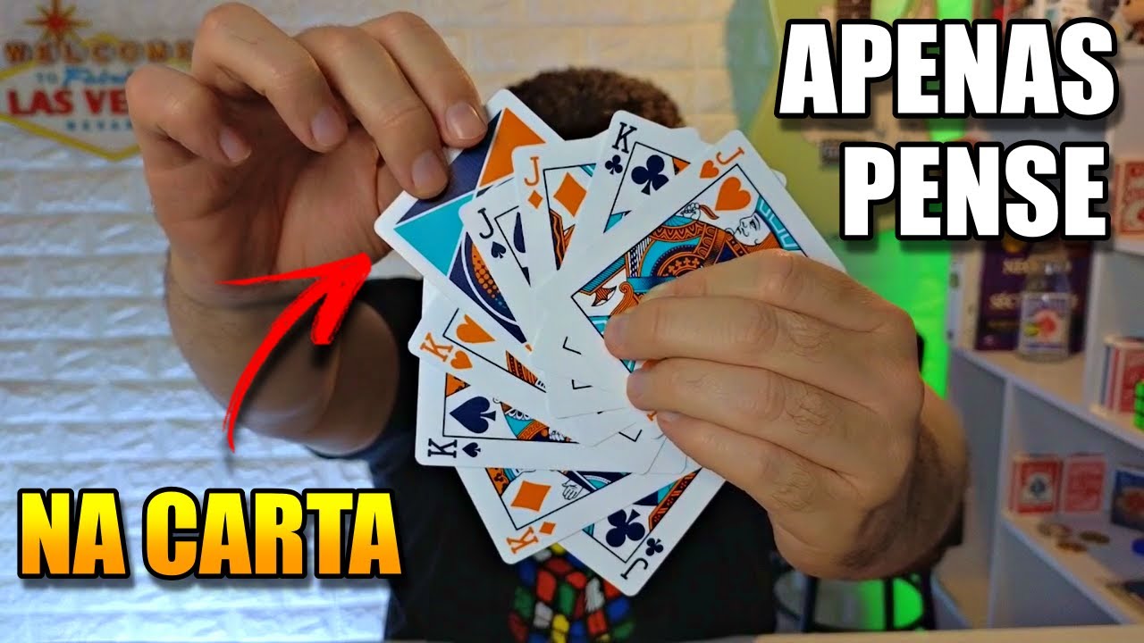 MÁGICA INSANA! Descubra Qual Foi a Carta Pensada (Mágica AUTOMÁTICA)