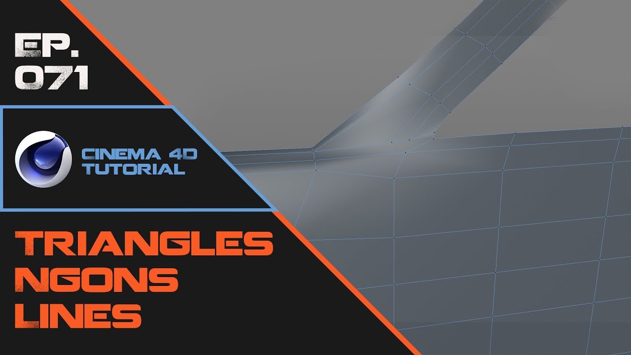 Resolving Triangles, Ngons and Reducing Lines in Cinema 4D