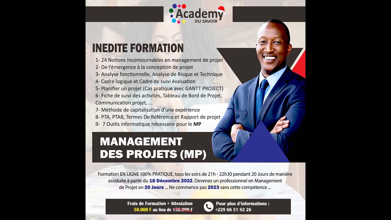 FORMATION COMPLETE EN MANAGEMENT DES PROJETS