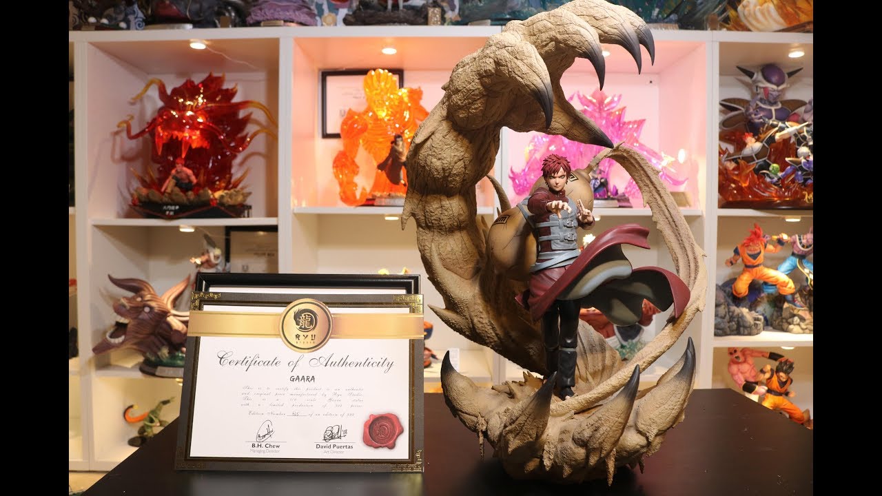 Naruto, Ryu Studio Kazekage Gaara of the Sand Resin Statue Unboxing.