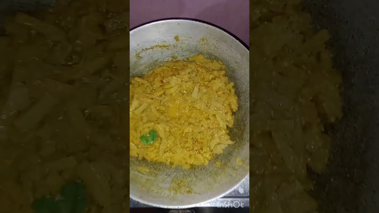 Banana stem curry ( kola maja )🤤 