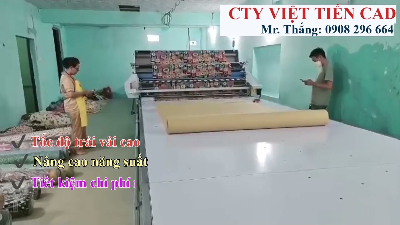 NGHIỆM THU MÁY TRẢI VẢI TỰ ĐỘNG