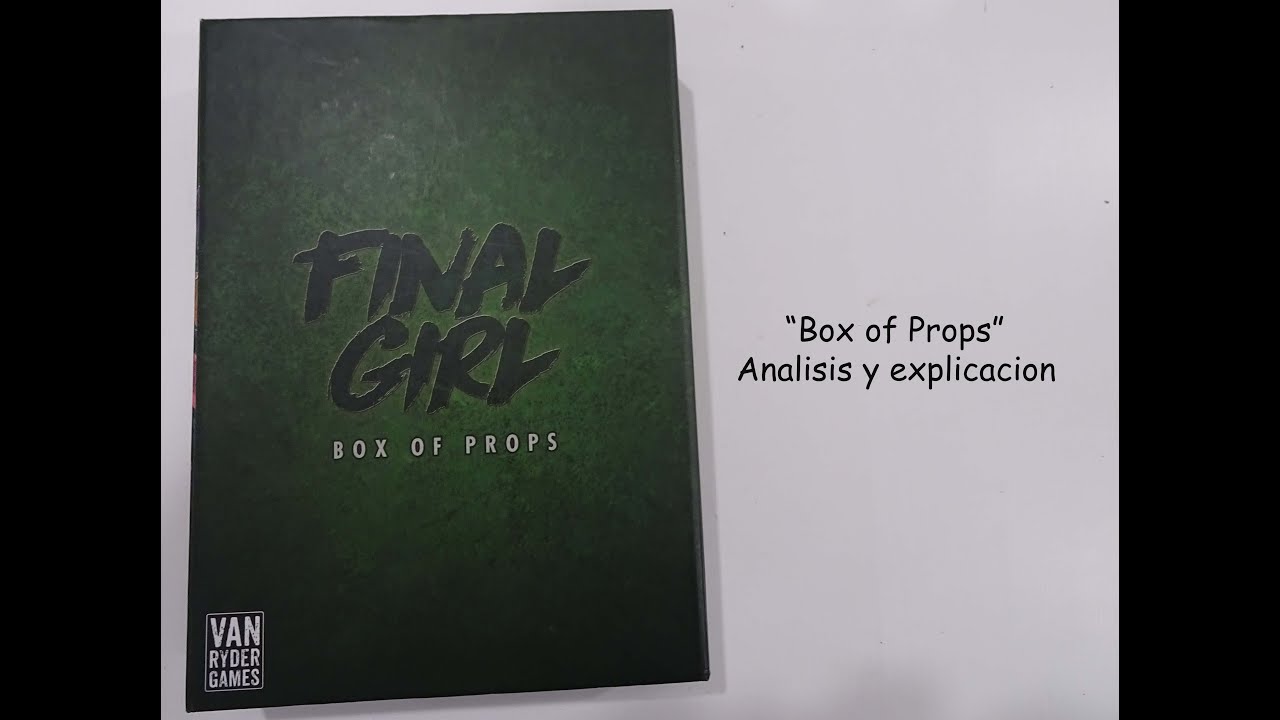 Final Girl. Juego de Mesa. Box of Props Tutorial