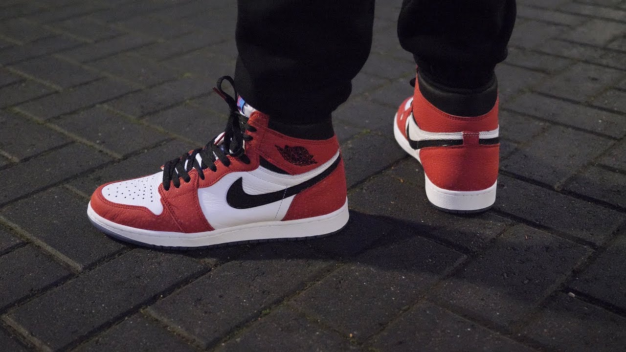 Amazing! Air Jordan 1 'Origin Story' (Spider-Man Into The Spider-verse) Review & On Feet