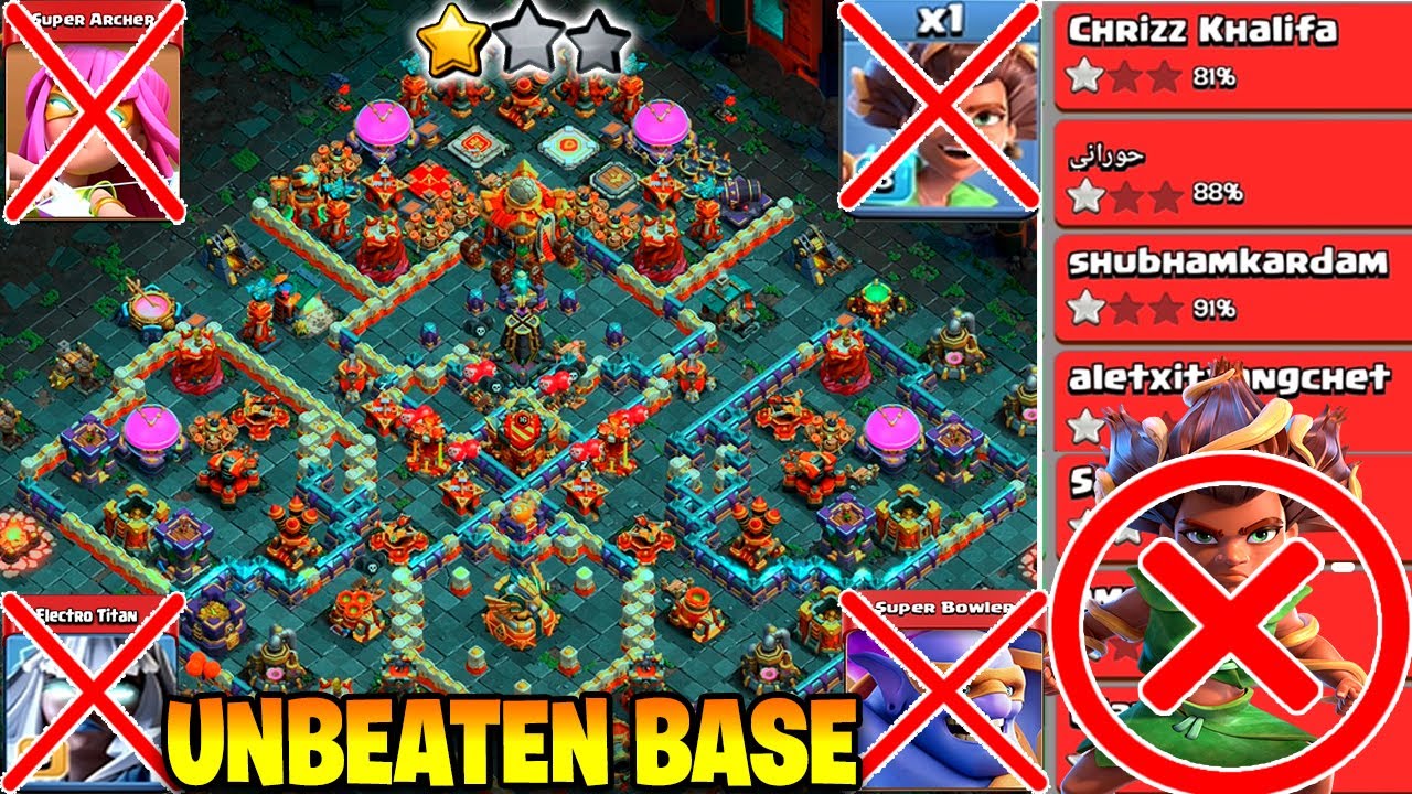 *UNBEATEN* Town Hall 16 Base With Link | Th16 Anti Root Rider * WAR + CWL + LEGEND Base | Th16 Base