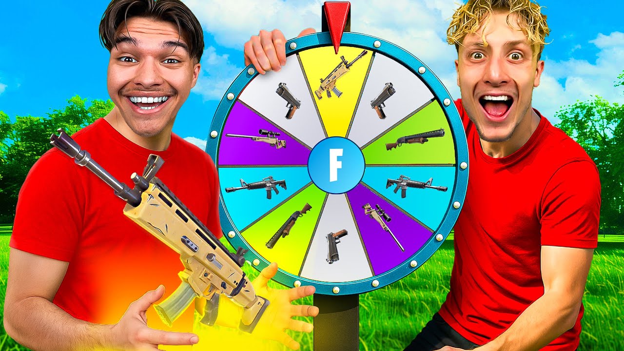La ROUE Choisit la COULEUR de nos ARMES sur Fortnite ! (ft. Toinelag)