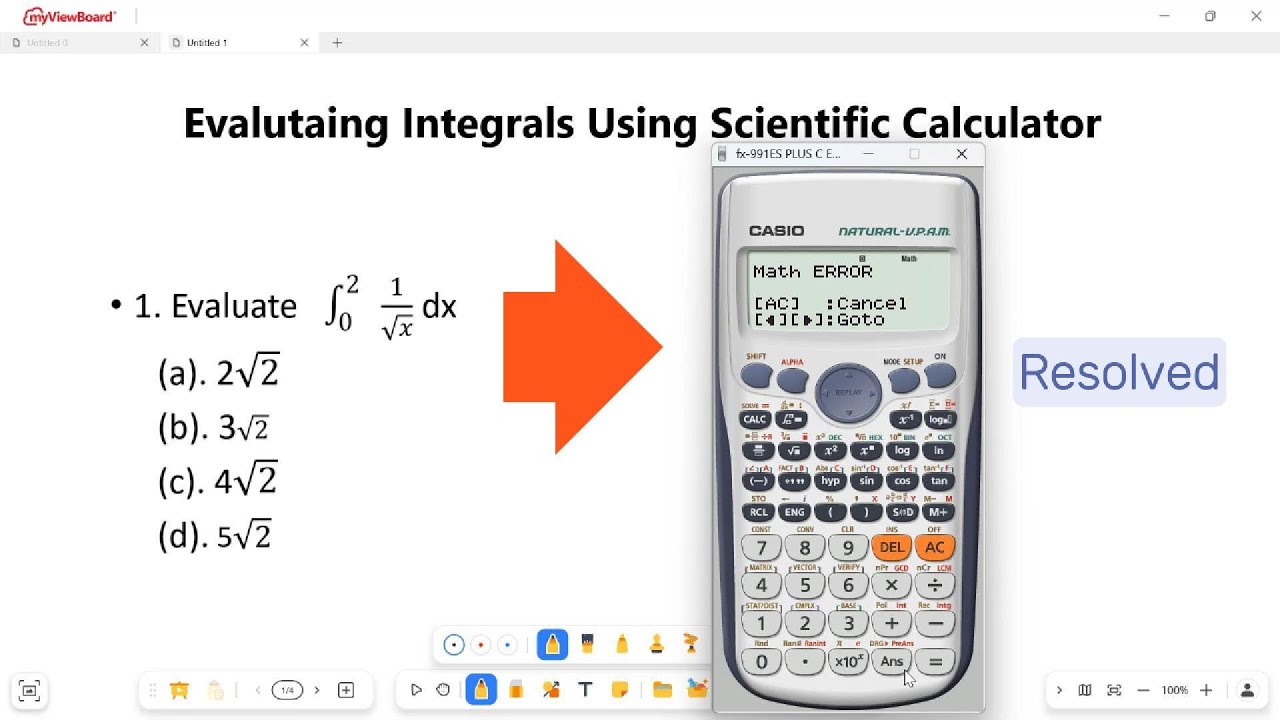 Evaluate Improper Integrals with a Scientific Calculator + Fix Math Errors Easily