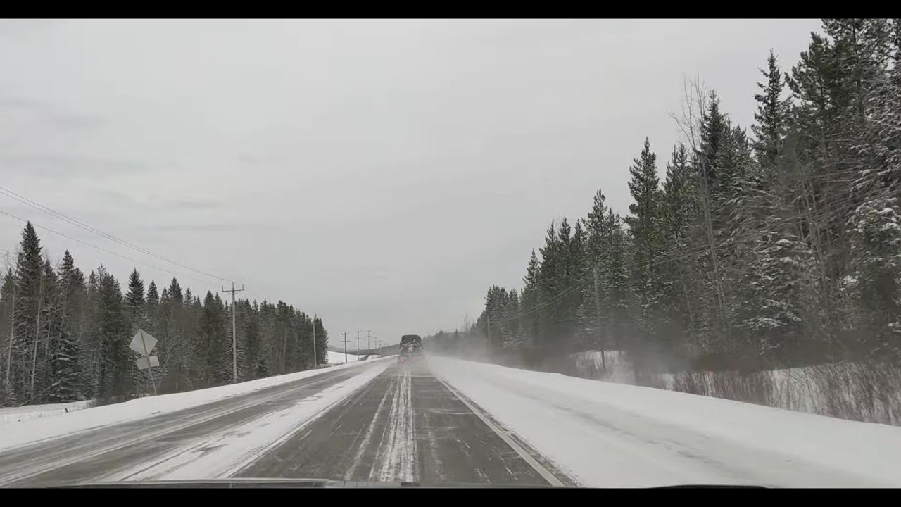 Day 1 Didn't Go As Planned...Winter Roads Had Other Ideas!