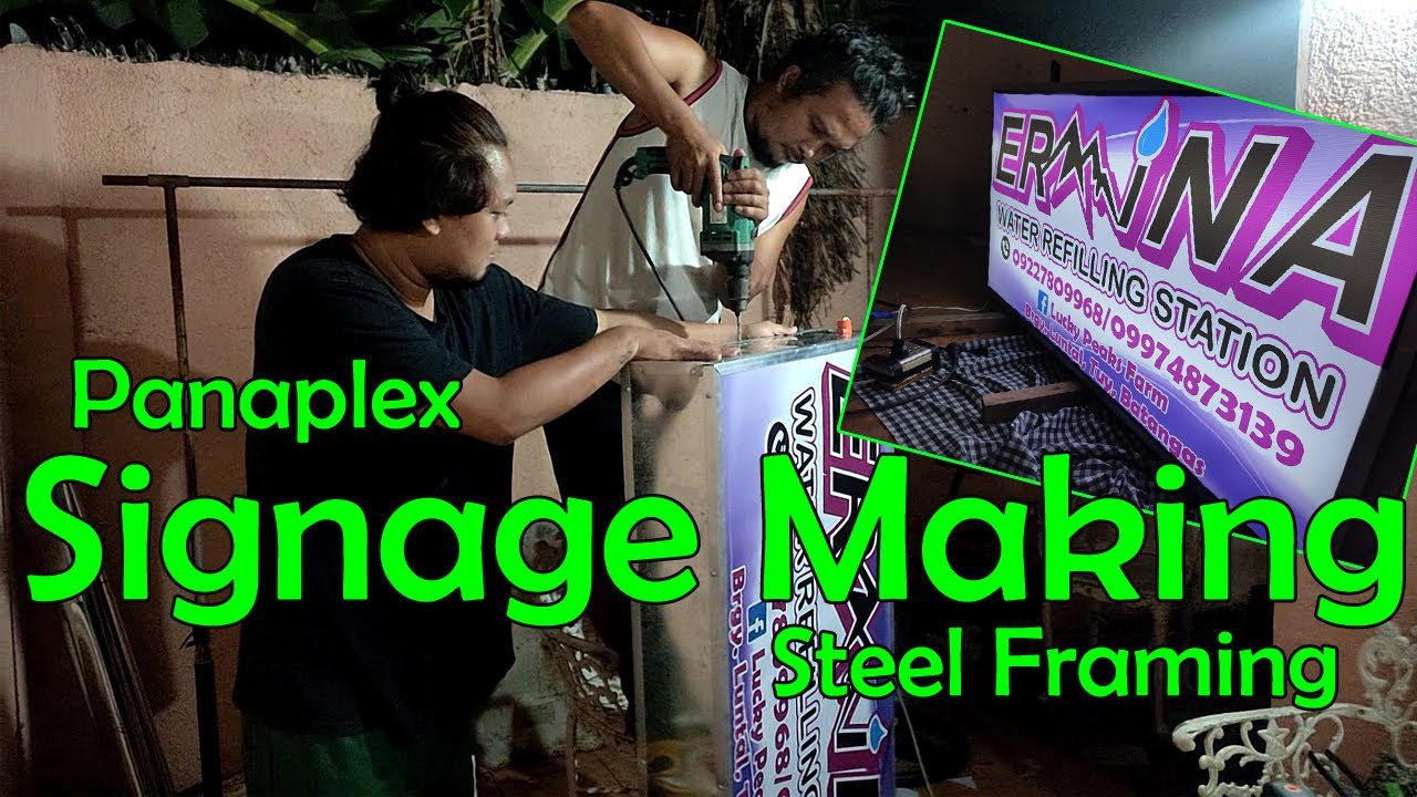 Panaplex Signage Making Process With Lighted Steel Framing | Signage Making