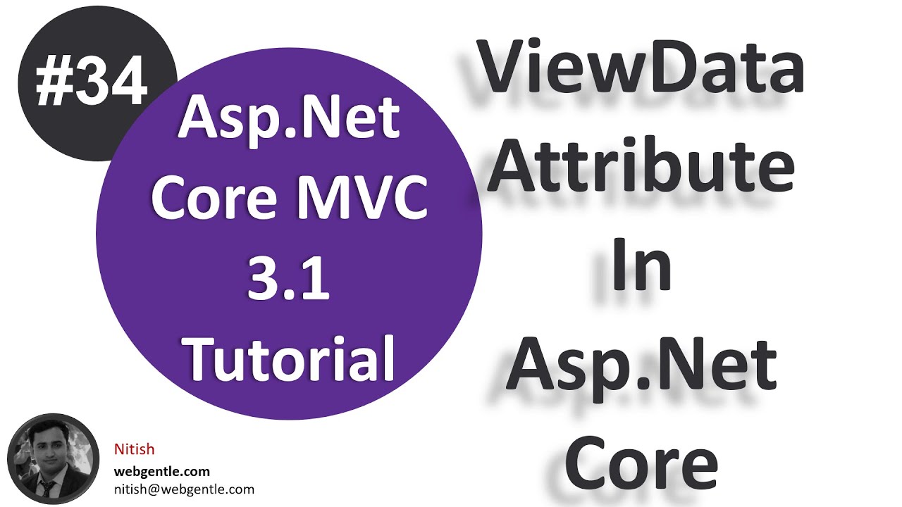 (#34) Атрибут ViewData в Asp.Net Core | ViewData и ViewDataAttribute | Учебное пособие по Asp.Net...