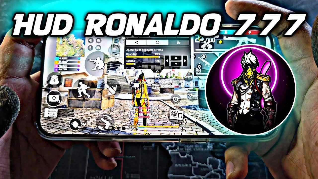 CODIGO DE HUD (RONALDO 777 + SENSI)AGOSTO 2025 FREE FIRE 🔥 