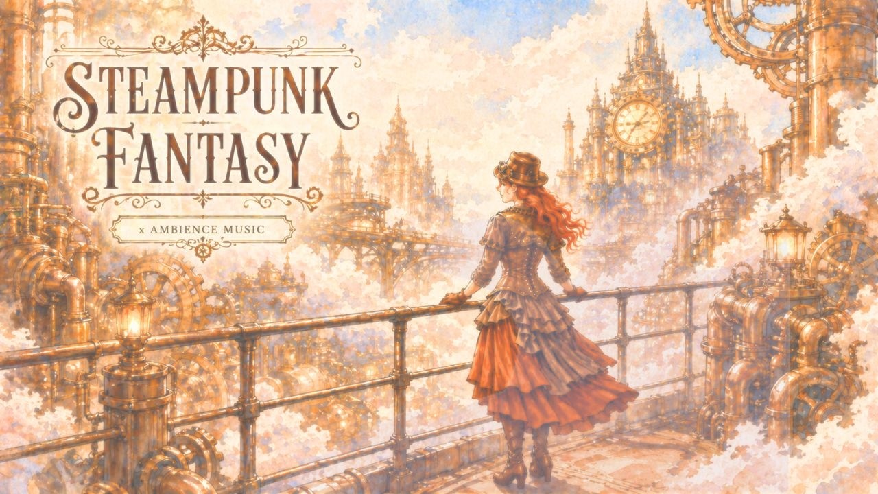 Steampunk Fantasy Music ⚙️Alone in the Brass City | Deep work & Chill