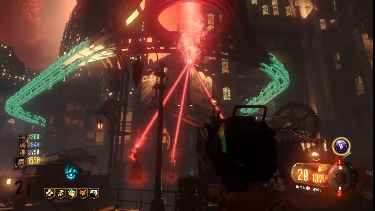 SHADOWS OF EVIL BOSS FIGHT + CINEMÁTICA (Español Castellano) Black Ops 3 Zombies