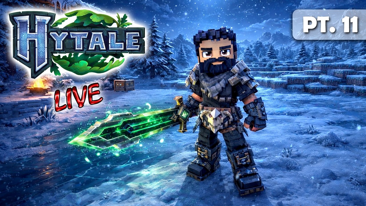 🔴 SEGUIMOS MEJORANDO NUESTRA BASE Y EXPLORANDO EL BIOMA NEVADO EN HYTALE | Pt. 11